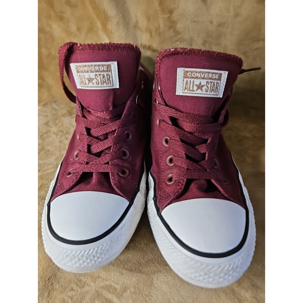 Converse Burgundy and White Sneakers - Picture 9 of 16